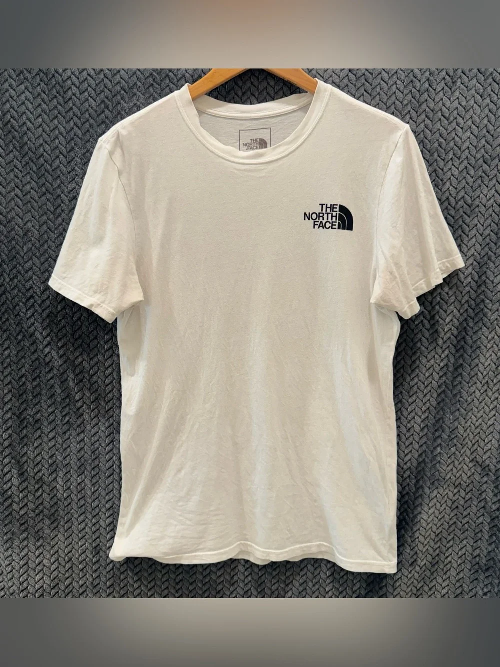 The North Face Mens T Shirt Medium M White Fine Alpine Equipment Graphic 1966